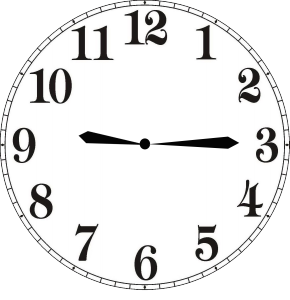 Time in Spanish Clock 1