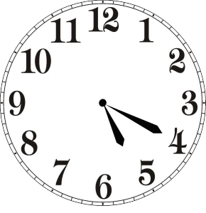 Time in Spanish Clock 4