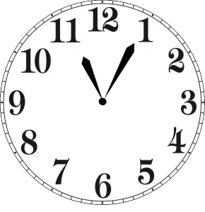 Time in Spanish Clock 8