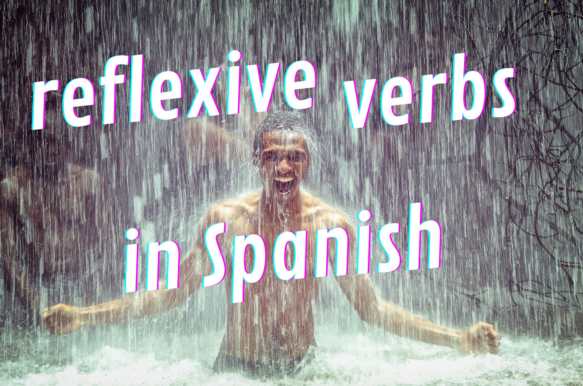 Reflexive verbs in Spanish: me baño