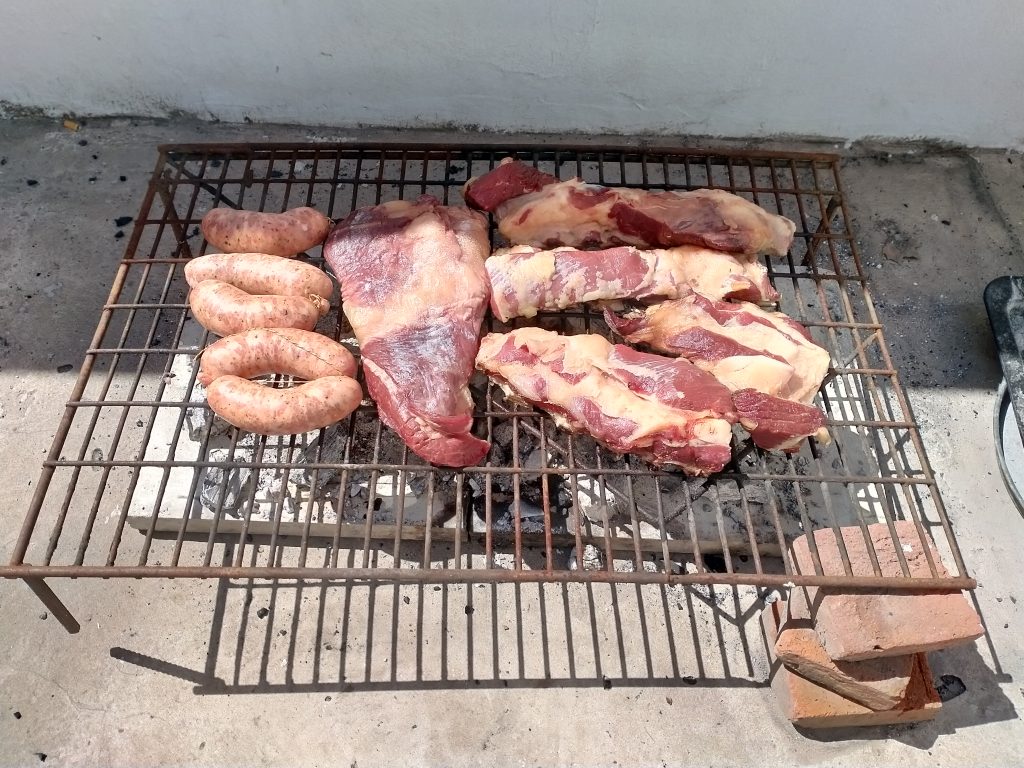 Invited for a home-made Argentinian asado (meat barbecue)