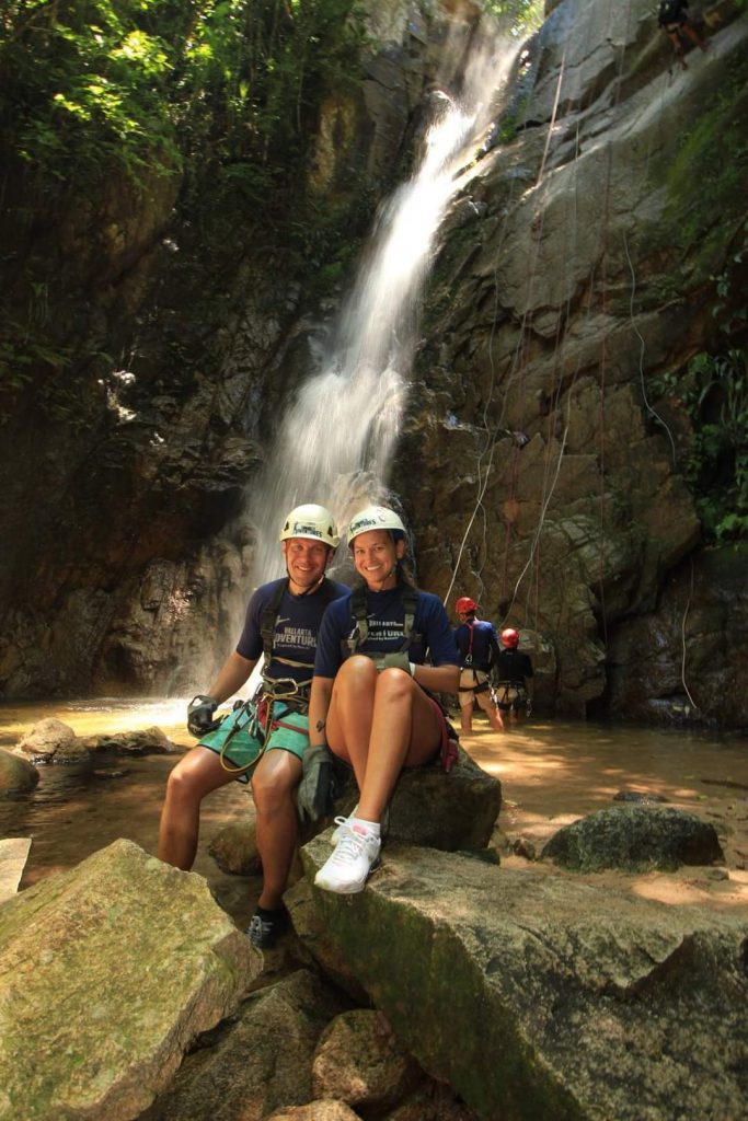 On a canyoning adventure in Puerto Vallarta, Mexico