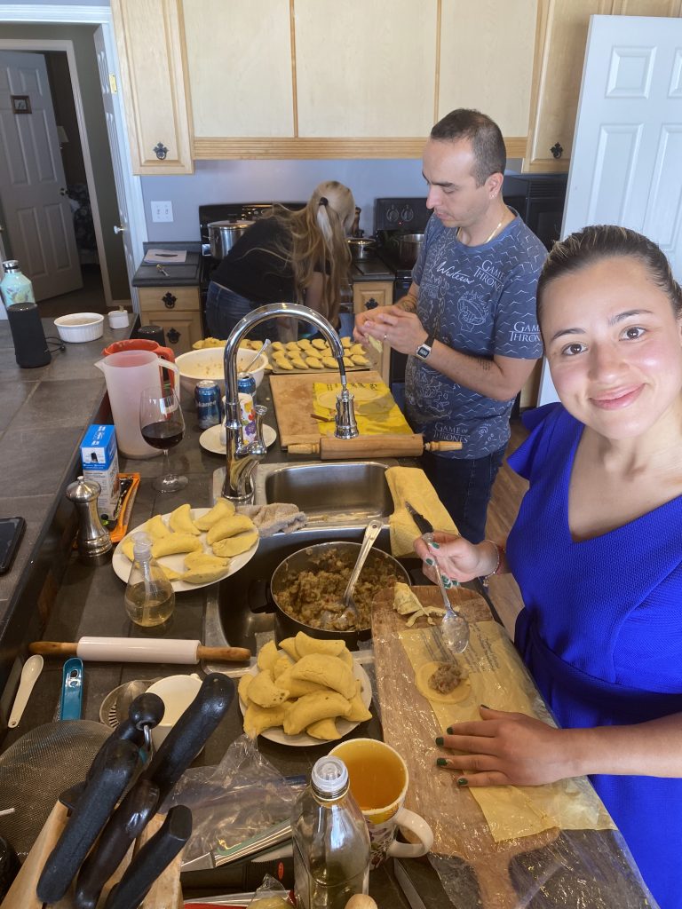 Christie’s Colombian-Ukranian-Canadian Empanada-Pierogie-Lakehouse weekend