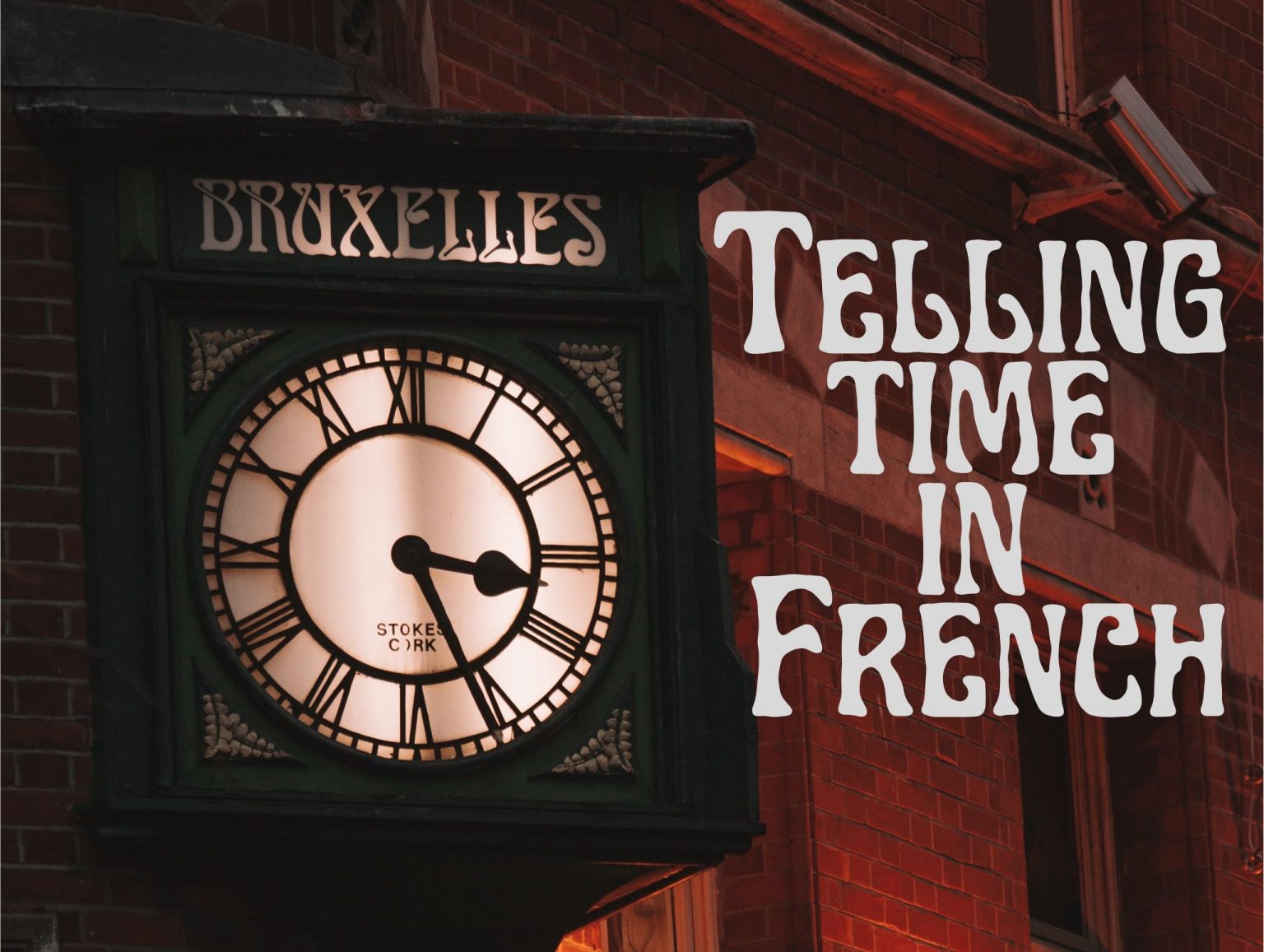 How To Tell Time In French Video