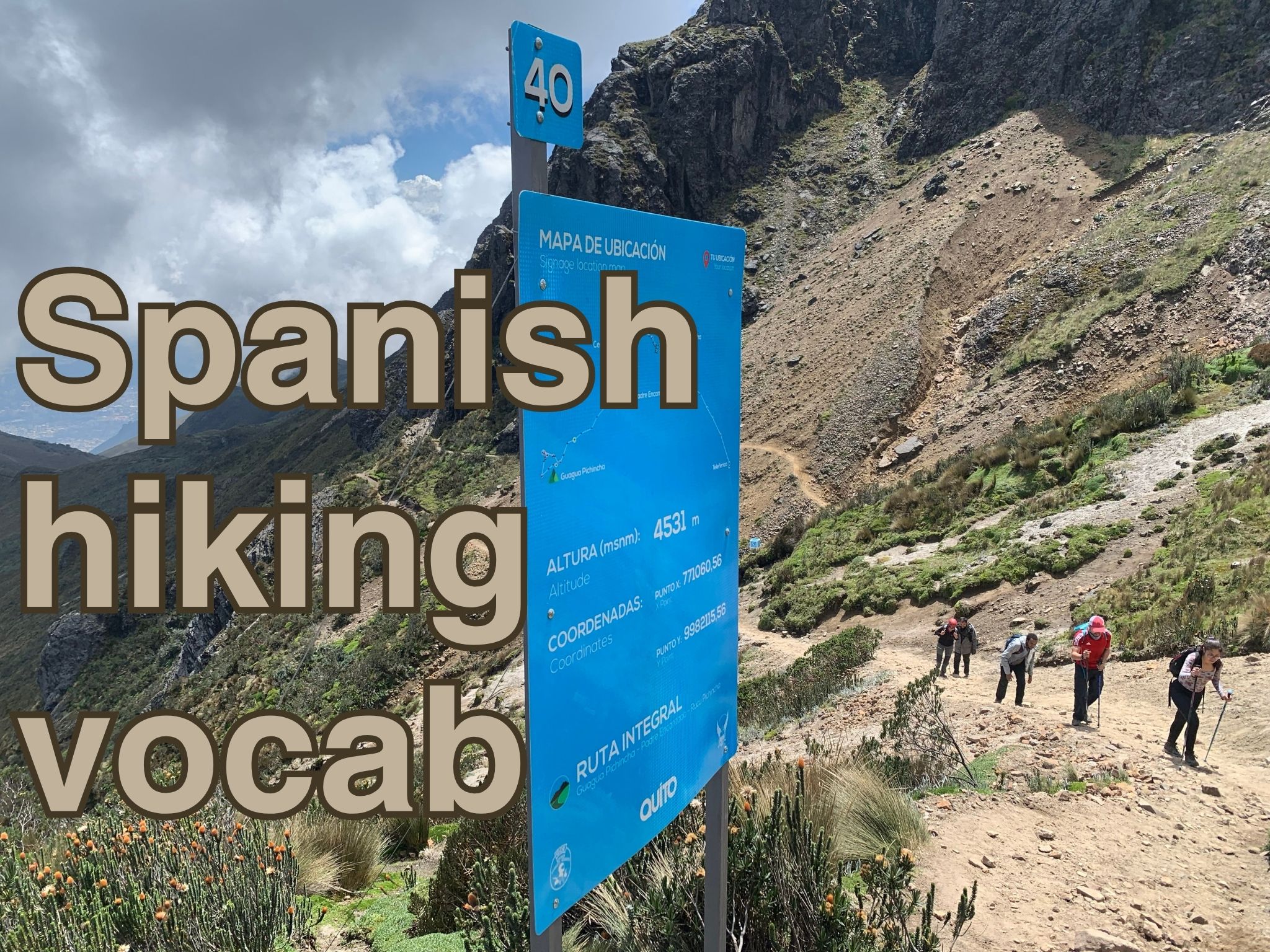 Vocabulary for Hiking in Spanish