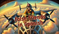 False friends in Spanish: Un bombero volando un bombardero